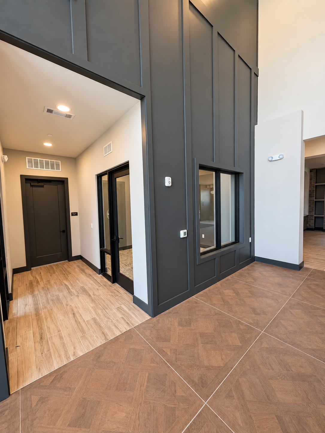 Multifamily interior window and glass door